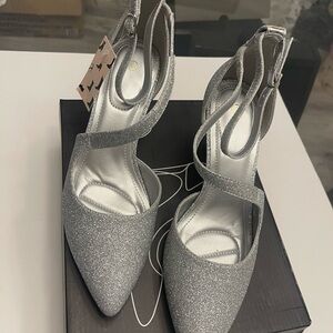 Shimmering Silver Women's Heels